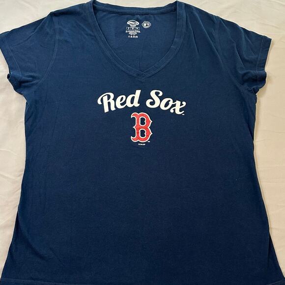 Concepts Sports Sleepwear Navy Chicago Red Sox Short Sleeve Pajama Shirt- XL - Picture 1 of 7